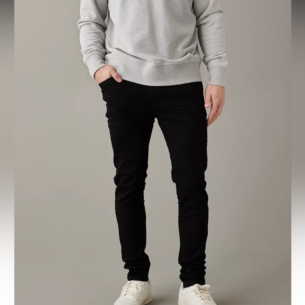 American Eagle Airflex + Skinny Jean Black